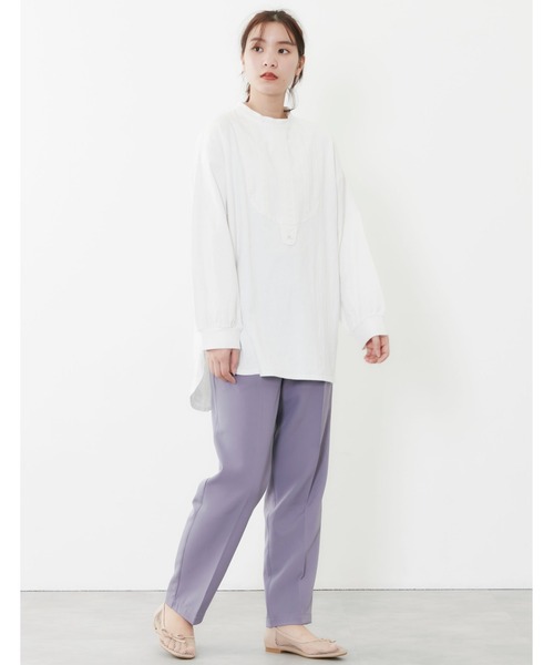 POU DOU DOU（プードゥドゥ）の「センタープレスイージーカラーパンツ（その他パンツ・レディース・モカ/オレンジ/ブルー/ミント・3）」の10枚目の写真