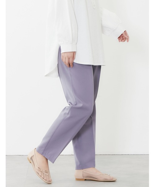 POU DOU DOU（プードゥドゥ）の「センタープレスイージーカラーパンツ（その他パンツ・レディース・モカ/オレンジ/ブルー/ミント・3）」の12枚目の写真