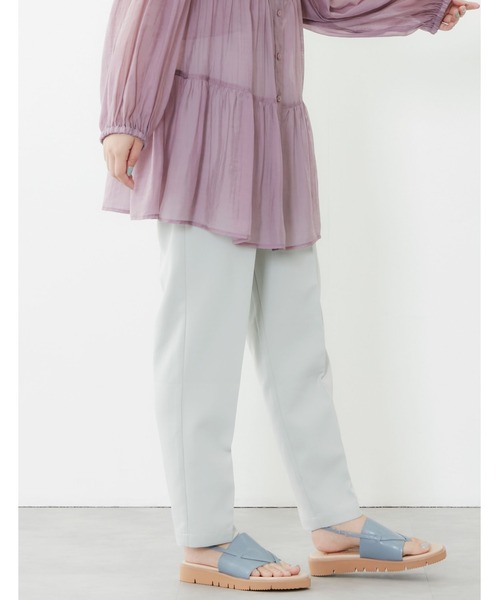POU DOU DOU（プードゥドゥ）の「センタープレスイージーカラーパンツ（その他パンツ・レディース・モカ/オレンジ/ブルー/ミント・3）」の16枚目の写真