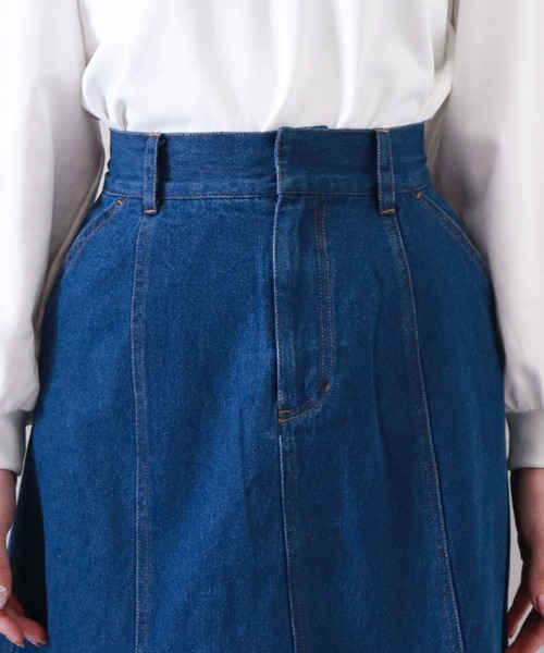 archives(アルシーヴ)の「切替フレアデニムスカート(スカート・レディース・ブラック/ロイヤルブルー/アイボリー・MEDIUM)」の15枚目の写真
