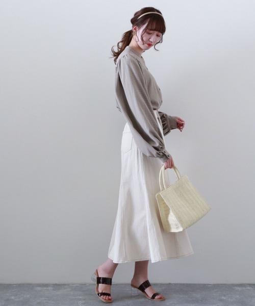 archives(アルシーヴ)の「切替フレアデニムスカート(スカート・レディース・ブラック/ロイヤルブルー/アイボリー・MEDIUM)」の20枚目の写真