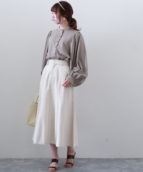 archives(アルシーヴ)の「切替フレアデニムスカート(スカート・レディース・ブラック/ロイヤルブルー/アイボリー・MEDIUM)」の21枚目の写真