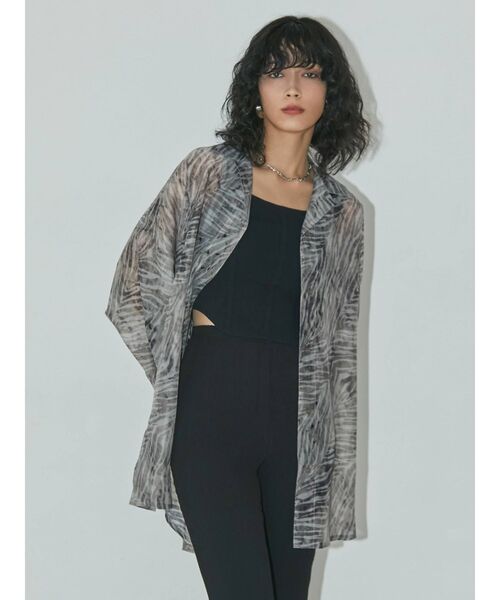 EMODA(エモダ)の「エアリールーズシャツ(シャツ/ブラウス・レディース・ブラック/パープル/その他/その他1/オレンジ/ベージュ・FREE)」の17枚目の写真