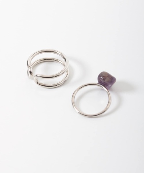 SMELLY（スメリー）の「2セットリング（リング・レディース・シルバー系その他/ゴールド系その他・-）」の4枚目の写真