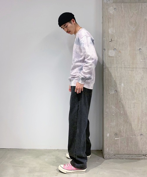 JOURNAL STANDARD（ジャーナルスタンダード）の「オーバーサイズタイダイスウェット[ユニセックスアイテム]（スウェット・メンズ・グレー/ライトブルー/オレンジ・MEDIUM/LARGE）」の8枚目の写真