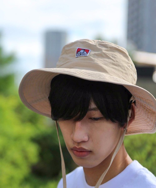 BEN DAVIS（ベンデイビス）の「【BEN DAVIS/ベンデイビス】ウオッシャブルアドベンチャーハット/サファリハット　ワンポイントブランドロゴ（ハット・メンズ・ホワイト/ブラック/カーキ/ベージュ・FREE）」の3枚目の写真