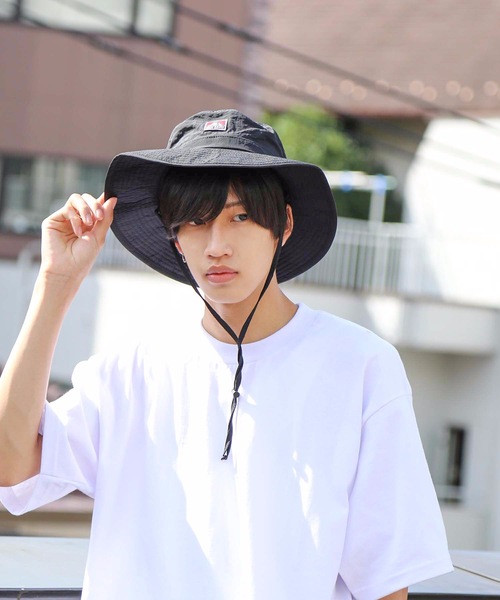 BEN DAVIS（ベンデイビス）の「【BEN DAVIS/ベンデイビス】ウオッシャブルアドベンチャーハット/サファリハット　ワンポイントブランドロゴ（ハット・メンズ・ホワイト/ブラック/カーキ/ベージュ・FREE）」の8枚目の写真