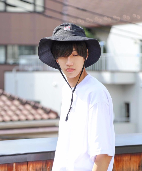 BEN DAVIS（ベンデイビス）の「【BEN DAVIS/ベンデイビス】ウオッシャブルアドベンチャーハット/サファリハット　ワンポイントブランドロゴ（ハット・メンズ・ホワイト/ブラック/カーキ/ベージュ・FREE）」の10枚目の写真