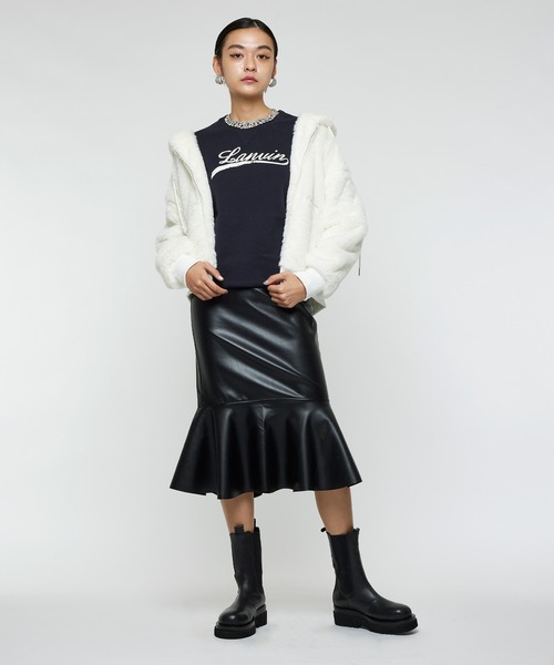 Narcissus(ナルシス)の「【LANVIN KIDS】グランジロゴトレーナー(スウェット・レディース・ネイビー/キャメル・14Y/12Y)」の6枚目の写真