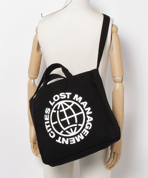 新品LMC エルエムシー　ブラック　スワロフスキー❤︎ LMCの「LMC WHEEL CANVAS ECO BAG（エコバッグ/サブバッグ