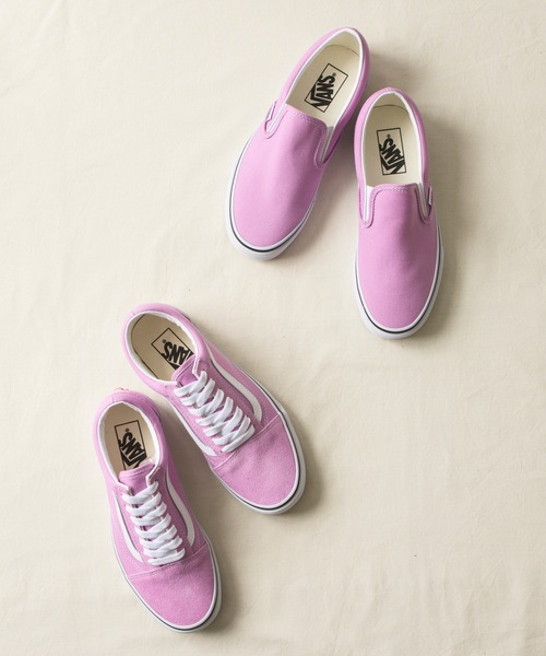 And A（アンドエー）の「VANS ヴァンズ / OLD SKOOL ORCHID/TRUE WHITE オールドスクール スエードローカットスニーカー / VN0A3WKT3SQ（スニーカー・レディース・ラベンダー・23cm/23.5cm/24cm）」の8枚目の写真