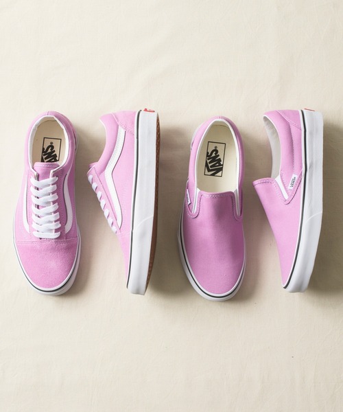 And A（アンドエー）の「VANS ヴァンズ / OLD SKOOL ORCHID/TRUE WHITE オールドスクール スエードローカットスニーカー / VN0A3WKT3SQ（スニーカー・レディース・ラベンダー・23cm/23.5cm/24cm）」の12枚目の写真