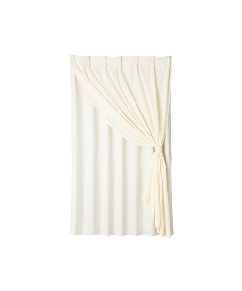 ブリス×ルシーラ ダブルカーテン H1780×W1000 ホワイト×ライトグレー ブリス×ルシーラ ダブルカーテン H1780×W1000 ホワイト×ライトグレー