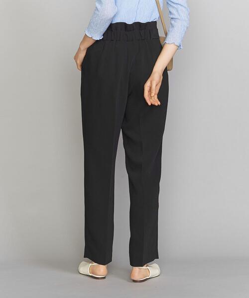 BEAUTY&YOUTH UNITED ARROWS(ビューティーアンドユースユナイテッドアローズ)の「BY ハイウエストボタンバックゴムパンツ(その他パンツ・レディース・ブラック/オリーブ/ケリー・SMALL/MEDIUM/LARGE)」の2枚目の写真