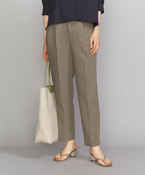 BEAUTY&YOUTH UNITED ARROWS(ビューティーアンドユースユナイテッドアローズ)の「BY ハイウエストボタンバックゴムパンツ(その他パンツ・レディース・ブラック/オリーブ/ケリー・SMALL/MEDIUM/LARGE)」の6枚目の写真