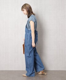 フリークスストア　Lee別注　リラックスサロペット　M ネイビー 限定展開 Lee × FREAK'S STORE/リー 別注 リラックス サロペット