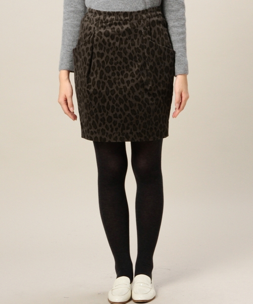 BEAUTY&YOUTH UNITED ARROWS（ビューティーアンドユースユナイテッドアローズ）の「BYBC コードレオパードビッグポケットスカート◆（スカート・レディース・グレー/ネイビー・SMALL/MEDIUM）」の9枚目の写真