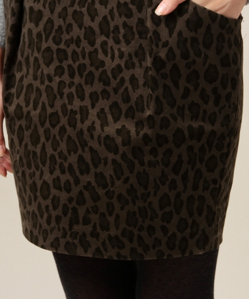 BEAUTY&YOUTH UNITED ARROWS（ビューティーアンドユースユナイテッドアローズ）の「BYBC コードレオパードビッグポケットスカート◆（スカート・レディース・グレー/ネイビー・SMALL/MEDIUM）」の3枚目の写真