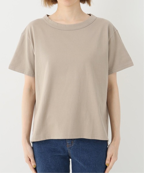 JOURNAL STANDARD LUXE（ジャーナルスタンダード　ラックス）の「クラシックテンジク クルーT（Tシャツ/カットソー・レディース・イエロー/ホワイト/ベージュ・SMALL/MEDIUM）」の2枚目の写真
