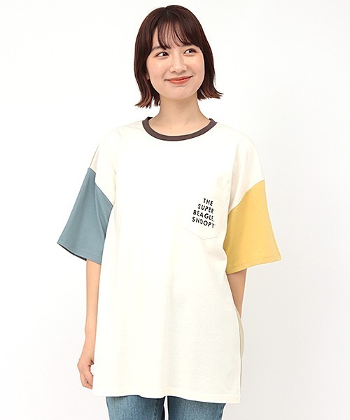 チチカカ（チチカカ）の「スヌーピードリンクＴシャツ（Tシャツ/カットソー・レディース・オフホワイト・MEDIUM）」の20枚目の写真