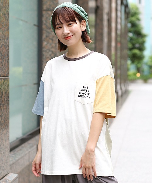チチカカ（チチカカ）の「スヌーピードリンクＴシャツ（Tシャツ/カットソー・レディース・オフホワイト・MEDIUM）」の18枚目の写真