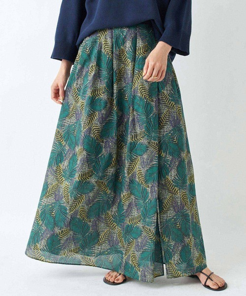 RIVE DROITE（リヴドロワ）の「ワイルドガーデンタックマキシスカート（スカート・レディース・ピンク/グリーン・38/36）」の10枚目の写真