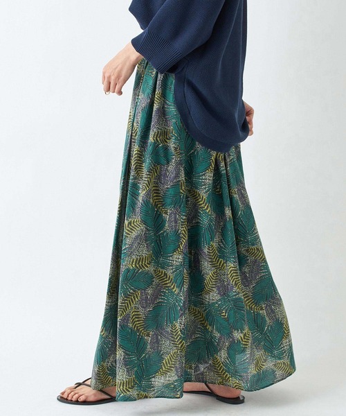 RIVE DROITE（リヴドロワ）の「ワイルドガーデンタックマキシスカート（スカート・レディース・ピンク/グリーン・38/36）」の15枚目の写真