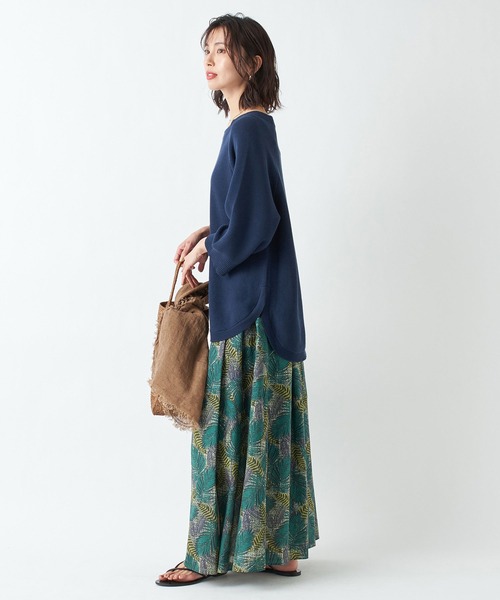 RIVE DROITE（リヴドロワ）の「ワイルドガーデンタックマキシスカート（スカート・レディース・ピンク/グリーン・38/36）」の13枚目の写真