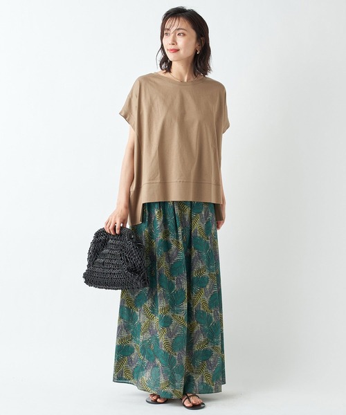 RIVE DROITE（リヴドロワ）の「ワイルドガーデンタックマキシスカート（スカート・レディース・ピンク/グリーン・38/36）」の18枚目の写真