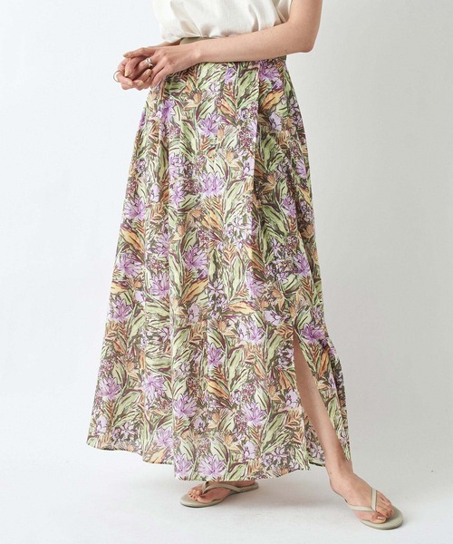 RIVE DROITE（リヴドロワ）の「ワイルドガーデンタックマキシスカート（スカート・レディース・ピンク/グリーン・38/36）」の11枚目の写真