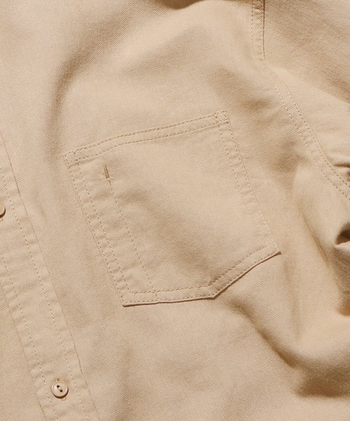 ROOP TOKYO by みー（ループトウキョウバイミー）の「ROOPTOKYO by みー Stand Collar Shirts スタンドカラーシャツ オーバーサイズ ノーカラー シンプル（シャツ/ブラウス・レディース・ホワイト/ブラウン/ベージュ・S/M/L）」の5枚目の写真