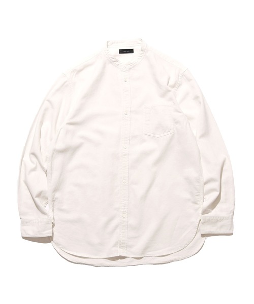 ROOP TOKYO by みー（ループトウキョウバイミー）の「ROOPTOKYO by みー Stand Collar Shirts スタンドカラーシャツ オーバーサイズ ノーカラー シンプル（シャツ/ブラウス・レディース・ホワイト/ブラウン/ベージュ・S/M/L）」の10枚目の写真