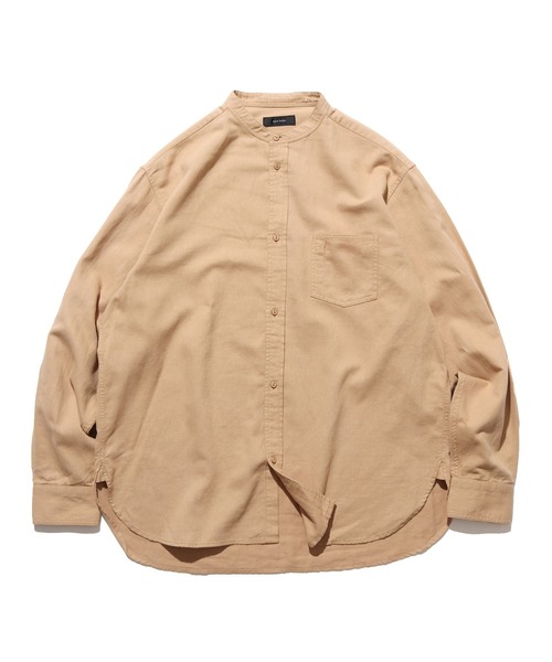 ROOP TOKYO by みー（ループトウキョウバイミー）の「ROOPTOKYO by みー Stand Collar Shirts スタンドカラーシャツ オーバーサイズ ノーカラー シンプル（シャツ/ブラウス・レディース・ホワイト/ブラウン/ベージュ・S/M/L）」の22枚目の写真