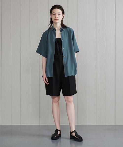 ＜H＞DOUBLE CLOTH FLARE PANTS/パンツ 【Lサイズ】 H＞DOUBLE CLOTH FLARE PANTS/パンツ