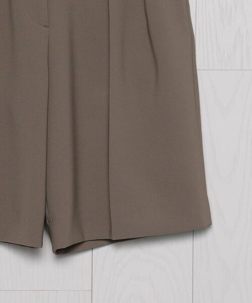 H　BEAUTY&YOUTH UNITED ARROWS（エイチビューティーアンドユースユナイテッドアローズ）の「＜H＞DOUBLE CLOTH SHORT PANTS/パンツ（その他パンツ・レディース・ブラック/ブラウン・MEDIUM/SMALL）」の12枚目の写真
