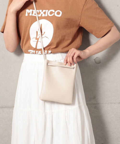 fredy repit（フレディレピ）の「フェイクレザーセパレートポシェット（ショルダーバッグ・レディース・アイボリー/ブラック・FREE）」の12枚目の写真