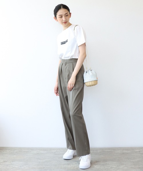 ikot(イコット)の「【ikot/イコット】ラタン×レザーカゴポシェット(かごバッグ・レディース・グレー/ブラック・00)」の8枚目の写真