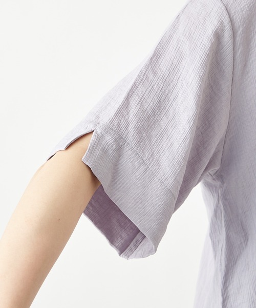 ふりふ（フリフ）の「【姉萌音】着物衿背開きブラウス（シャツ/ブラウス・レディース・ライラック/ホワイト・FREE）」の15枚目の写真