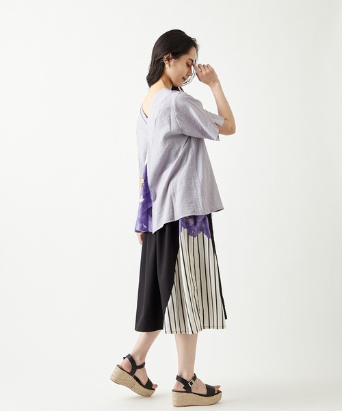 ふりふ（フリフ）の「【姉萌音】着物衿背開きブラウス（シャツ/ブラウス・レディース・ライラック/ホワイト・FREE）」の19枚目の写真