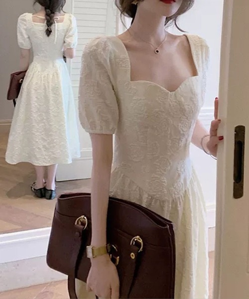 aimoha(アイモハ)の「プリンセス風風立体感生地ドレス(ドレス・レディース・ブラック/ホワイト・LARGE/SMALL/MEDIUM)」の5枚目の写真