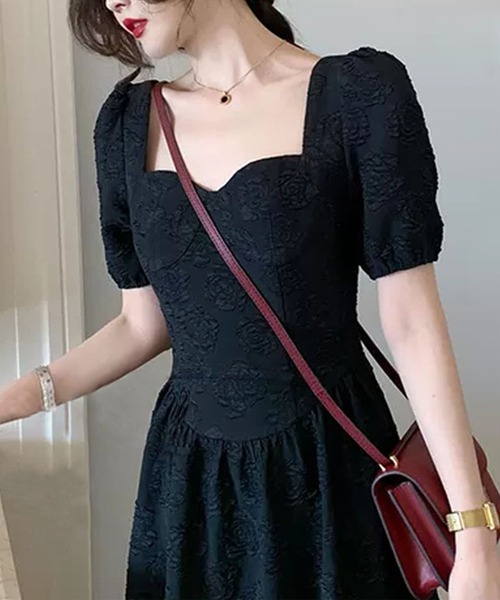 aimoha(アイモハ)の「プリンセス風風立体感生地ドレス(ドレス・レディース・ブラック/ホワイト・LARGE/SMALL/MEDIUM)」の4枚目の写真