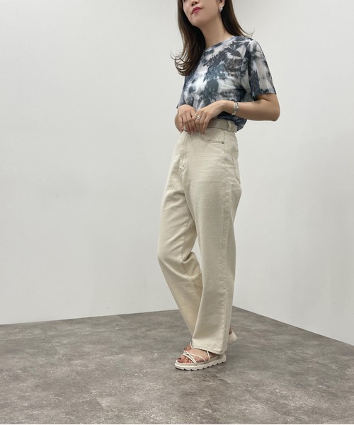 apres jour mignon（アプレジュールミニョン）の「ショートタイダイメッシュＴ【ZOZOTOWN限定アイテム】（Tシャツ/カットソー・レディース・パープル/オレンジ/グリーン/ブルー系その他/ブラック・フリー）」の21枚目の写真