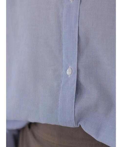 AMERICAN HOLIC（アメリカンホリック）の「ギャザースリーブブラウス（シャツ/ブラウス・レディース・ブラック/オフホワイト/ストライプ/グレイッシュベージュ・M/L）」の15枚目の写真