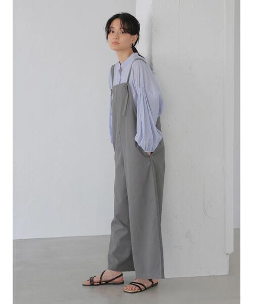 AMERICAN HOLIC（アメリカンホリック）の「ギャザースリーブブラウス（シャツ/ブラウス・レディース・ブラック/オフホワイト/ストライプ/グレイッシュベージュ・M/L）」の17枚目の写真