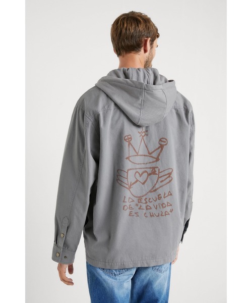 Desigual（デシグアル）の「スウェットフードジャケット（その他アウター・メンズ・ブルー・L/2L/S/M）」の3枚目の写真