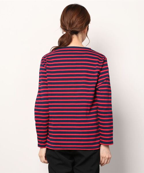 SAINT JAMES（セントジェームス）の「【 SAINT JAMES / セントジェームス 】 GUILDO バスクシャツ Tシャツ R A 2501・U A 2503 レディース（Tシャツ/カットソー・レディース・レッド系その他/ホワイト系その他・3）」の4枚目の写真