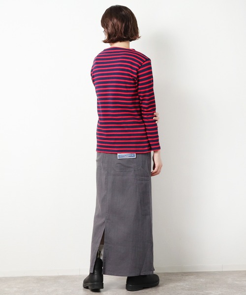 SAINT JAMES（セントジェームス）の「【 SAINT JAMES / セントジェームス 】 GUILDO バスクシャツ Tシャツ R A 2501・U A 2503 レディース（Tシャツ/カットソー・レディース・レッド系その他/ホワイト系その他・3）」の8枚目の写真