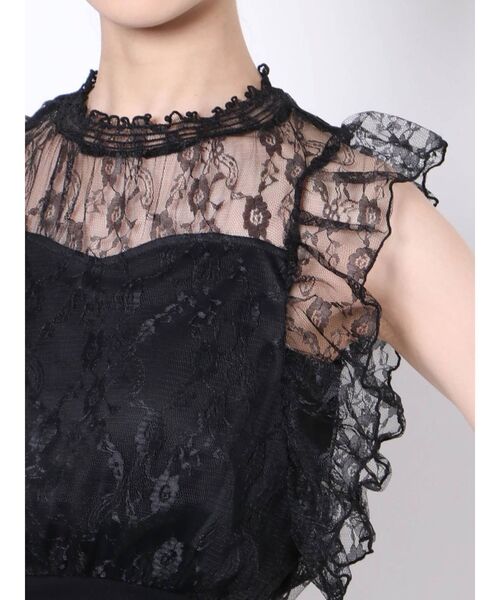 dazzlin（ダズリン）の「レースリブペプラムブラウス（シャツ/ブラウス・レディース・ブラック/グレー/オフホワイト・FREE）」の13枚目の写真