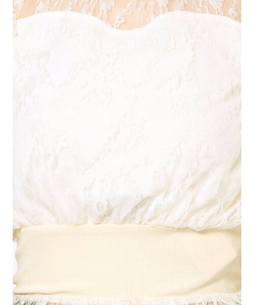 dazzlin（ダズリン）の「レースリブペプラムブラウス（シャツ/ブラウス・レディース・ブラック/グレー/オフホワイト・FREE）」の15枚目の写真