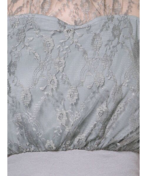 dazzlin（ダズリン）の「レースリブペプラムブラウス（シャツ/ブラウス・レディース・ブラック/グレー/オフホワイト・FREE）」の16枚目の写真